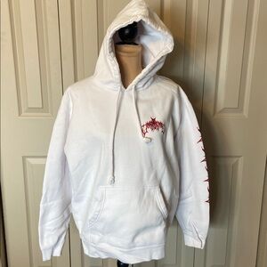 Jeffree Star Cosmetics White Weirdo Gothic Limited Edition Hoodie Women's Large